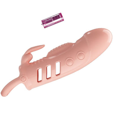 Guaina Vibrante con Stimolatore Rabbit per Stimolazione Clitoride e Vagina